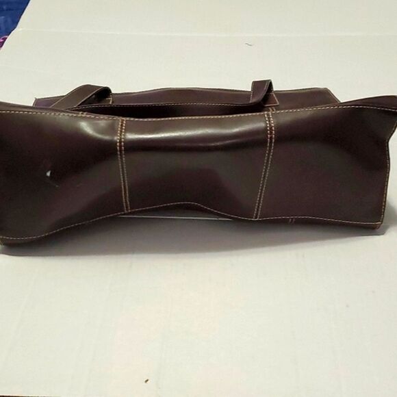 Wilson Leather Pelle Studio Brown Utility Functional Career Shoulder Tote Bag - Picture 5 of 15